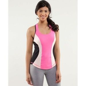 EUC LULULEMON Cardio Kick Parfait Pink Pinkelicious Tank Top SZ 6